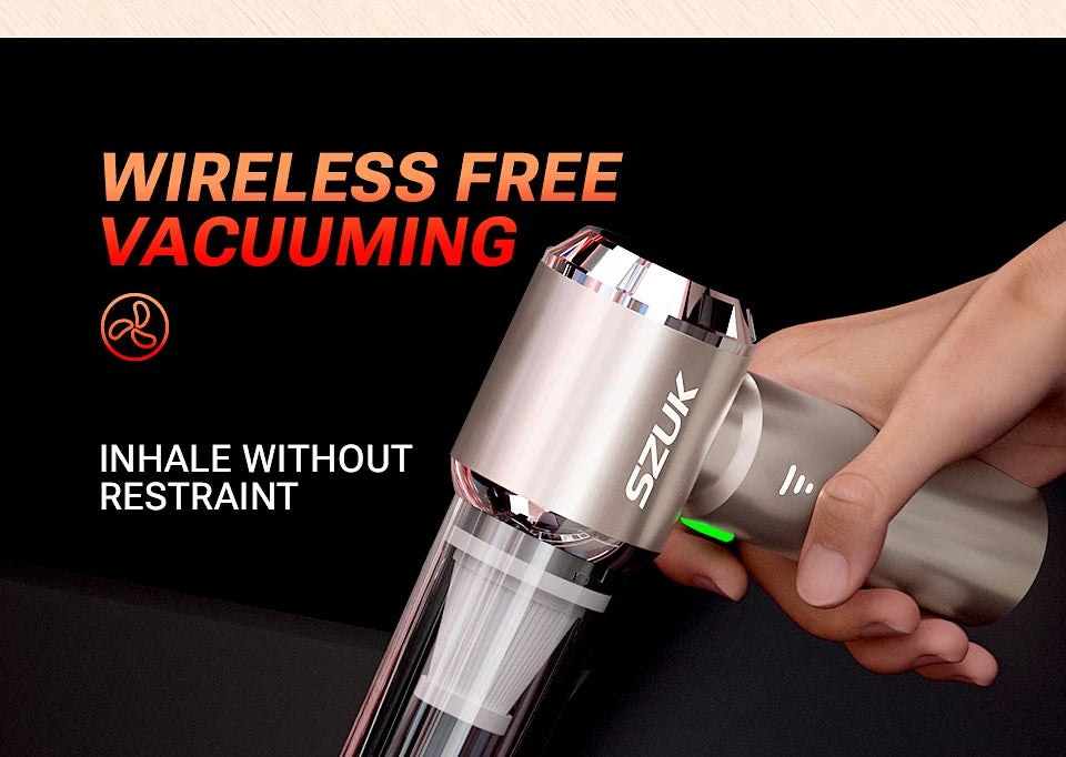 Portable Mini Vacuum Cleaner 15KPa Suction