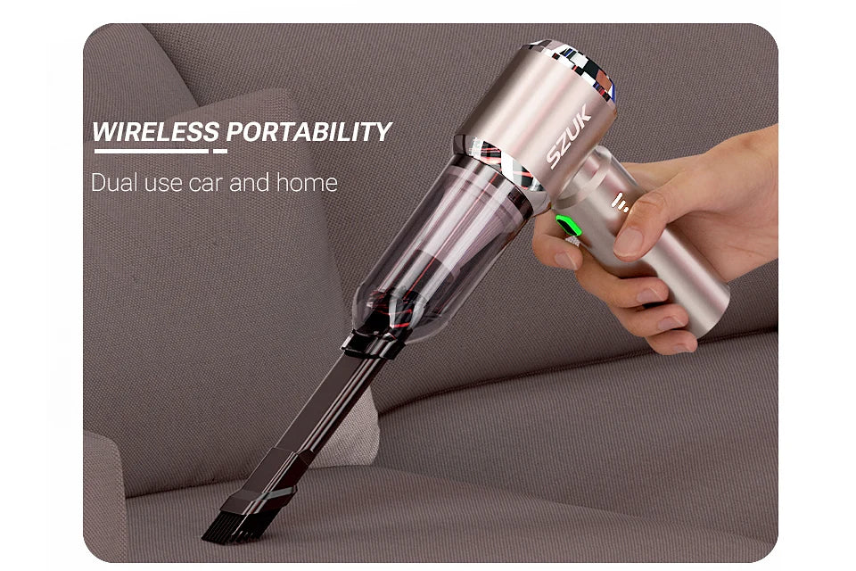 Portable Mini Vacuum Cleaner 15KPa Suction
