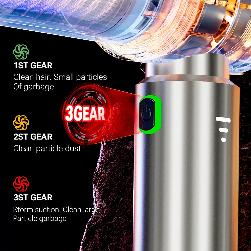 Portable Mini Vacuum Cleaner 15KPa Suction