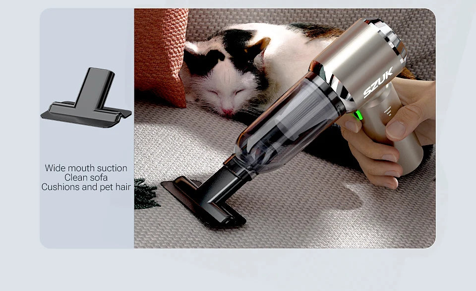 Portable Mini Vacuum Cleaner 15KPa Suction