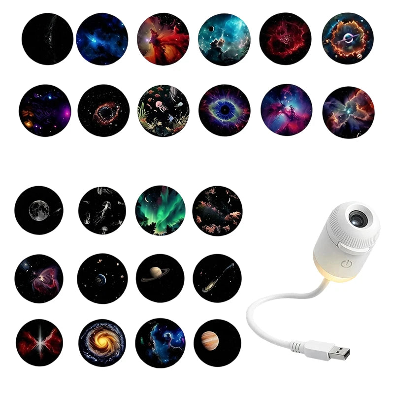 Mini Galaxy Projector Ambient Night Light