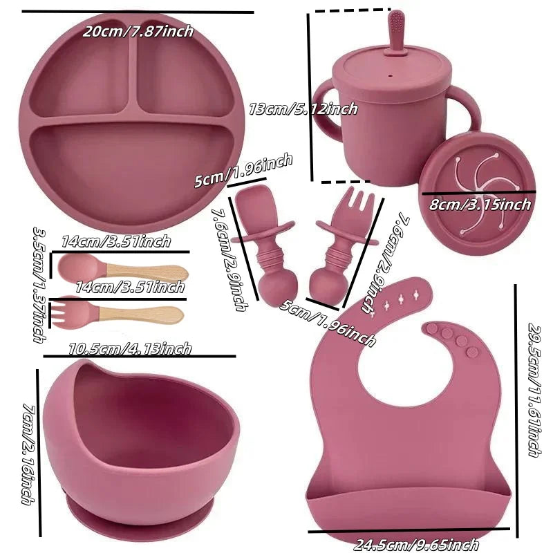 Baby Feeding Bowl Plate Cup Set