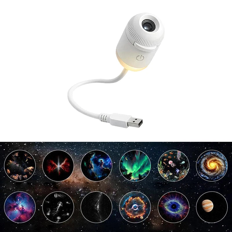 Mini Galaxy Projector Ambient Night Light