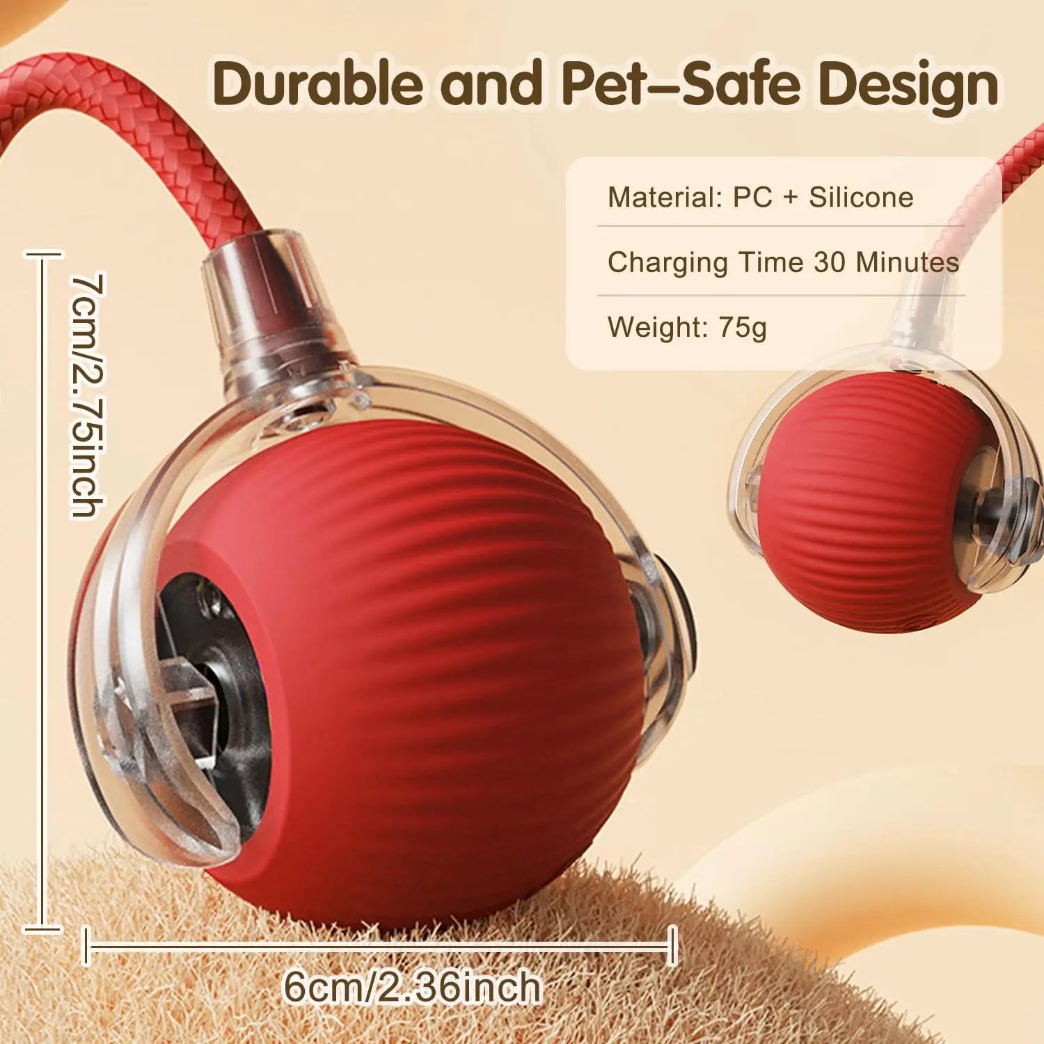 Rechargeable Smart Cat Exercise Ball Toy