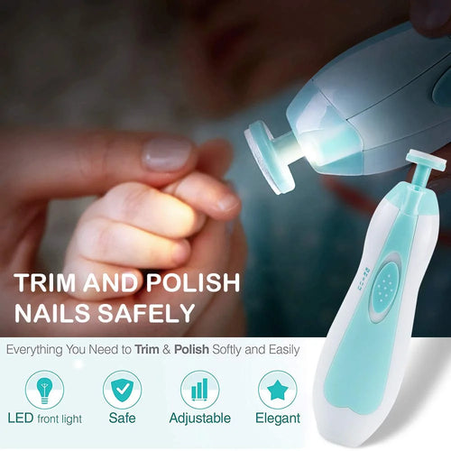 Baby Nail File Trimmer With Light