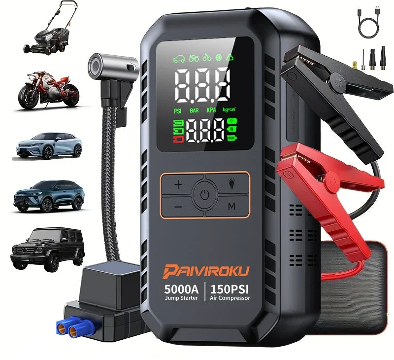 Portable Car Jump Starter & Tire Inflator