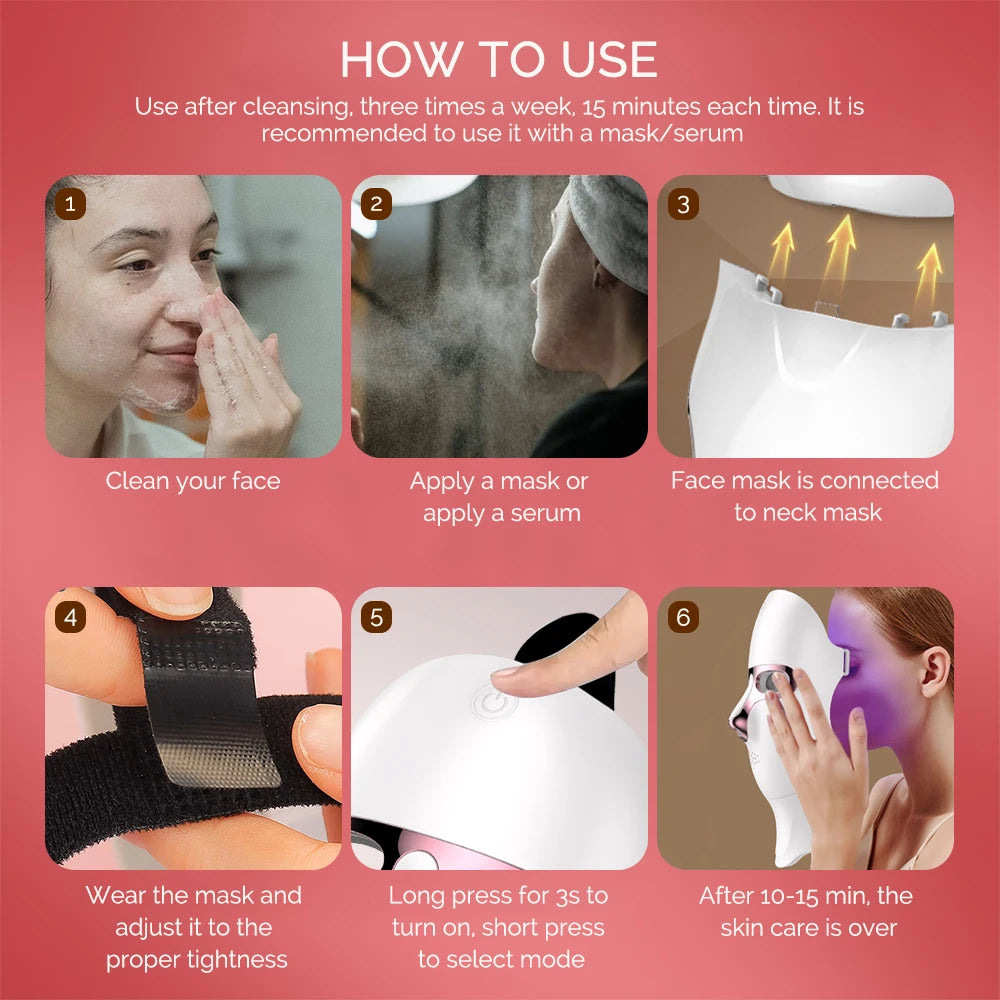 Photon Therapy Face Neck Care Mask