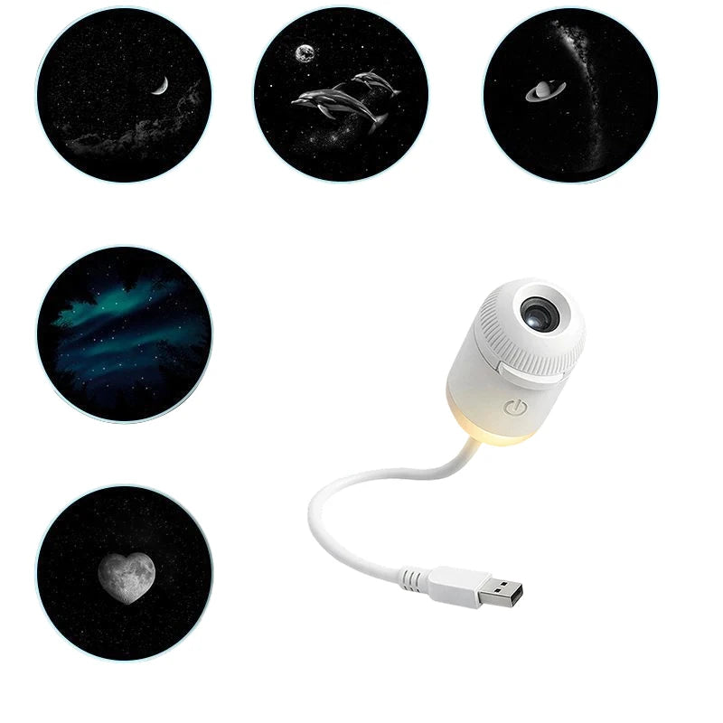 Mini Galaxy Projector Ambient Night Light