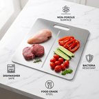 Stainless Steel Cutting Board for Hygienic Food Prep